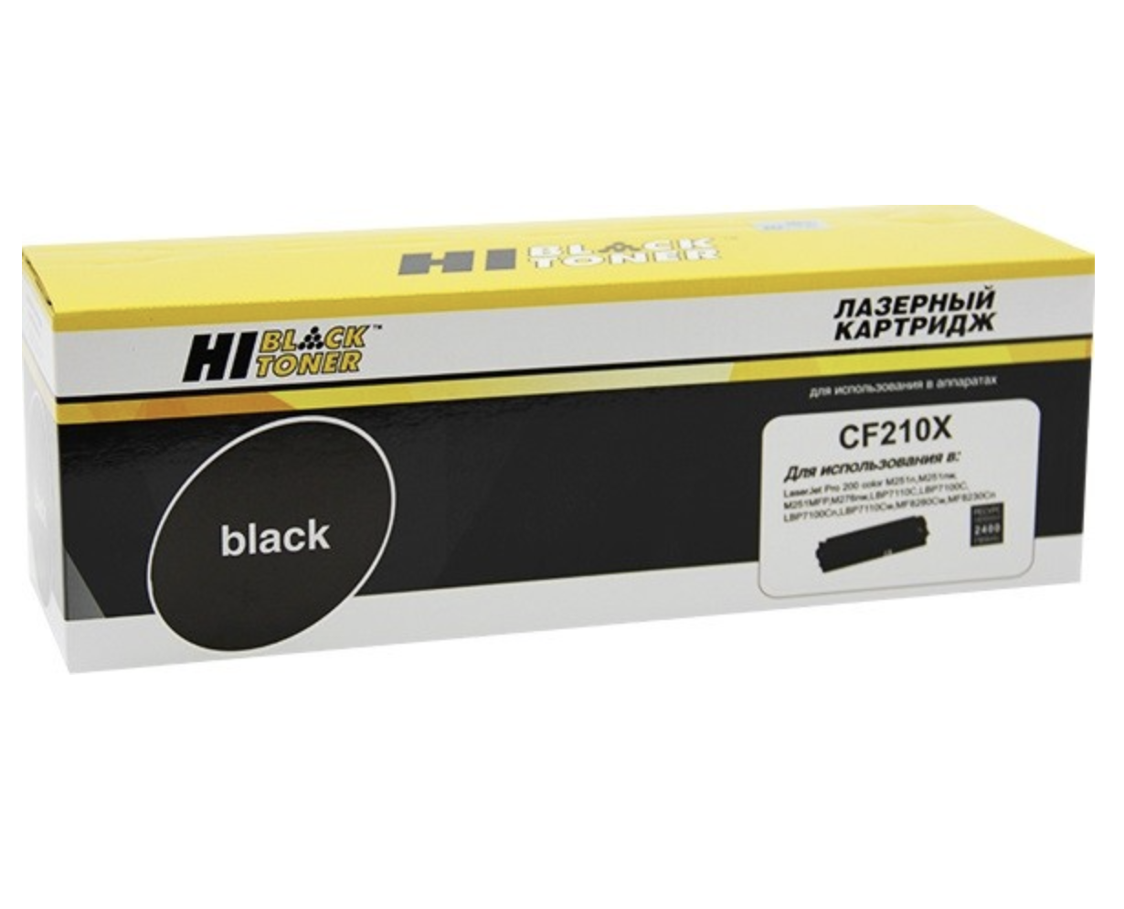 Картридж Hi-Black (HB-CF210X) для HP CLJ Pro 200 M251/MFPM276, №131X, Bk, 2,4K Картридж Hi-Black (HB-CF210X) для HP CLJ Pro 200 M251/MFPM276, №131X, Bk, 2,4K