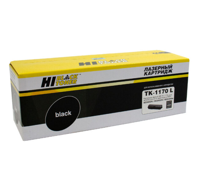 Тонер-картридж Hi-Black (HB-TK-1170L) для Kyocera M2040dn:M2540dn, 12K, с чипом (увелич. ресурс) Тонер-картридж Hi-Black (HB-TK-1170L) для Kyocera M2040dn/M2540dn, 12K, с чипом (увелич. ресурс)