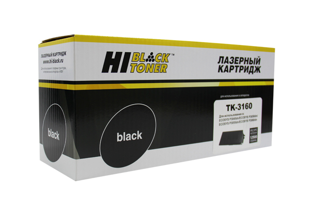 Тонер-картридж Hi-Black (HB-TK-3160) Тонер-картридж Hi-Black (HB-TK-3160) для Kyocera P3045dn/P3050dn/P3055dn, 12,5K, с/ч